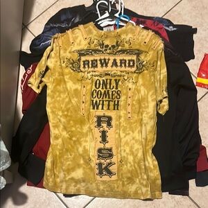 Black labelYellow Graphic Tee